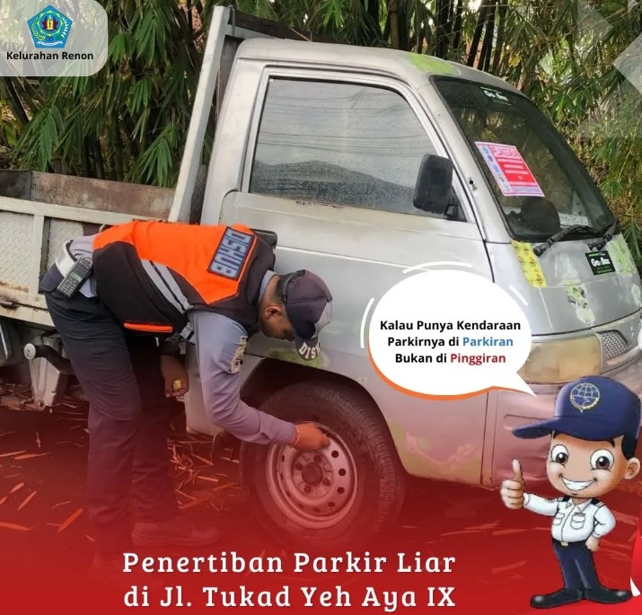 Penertiban Parkir Liar di Wilayah Kelurahan Renon