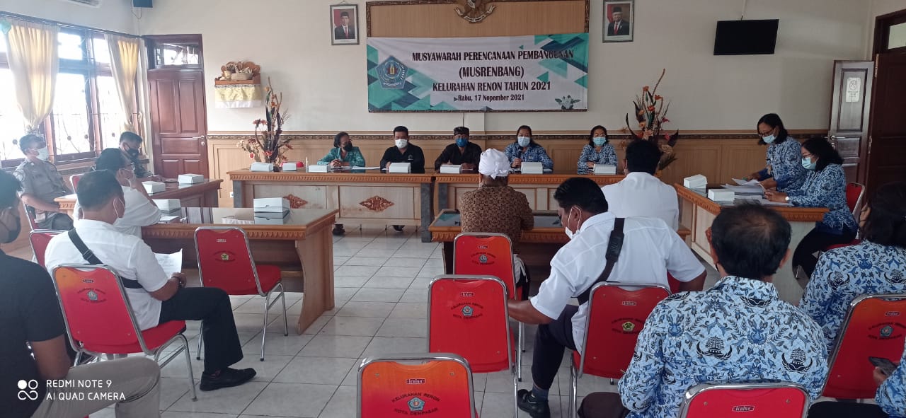 Musyawarah Pembangunan (Musrenbang) Kelurahan Renon